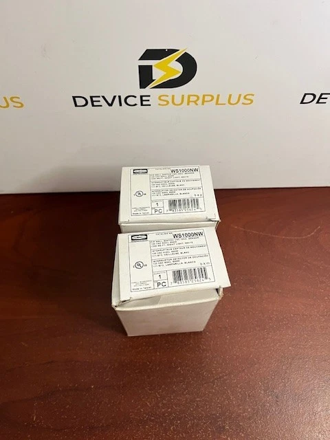 (2) Interruptor sensor de ocupación/vacante HUBBELL WS1000NW blanco con LUZ NOCTURNA nuevo Foto 1 de 1