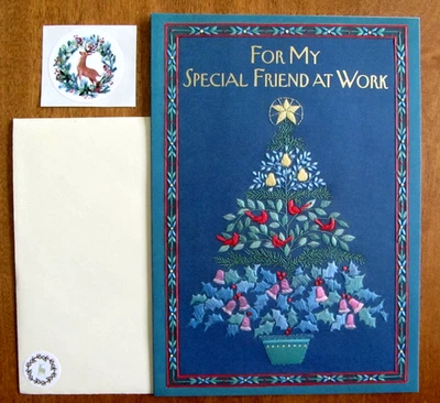 NOS Ambassador Christmas Greetings Card, Env & Seal for a Special Friend at Work - Image 1 of 4