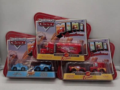 Disney Pixar World of CARS Mini Adventures Lightning McQueen's Team MACK HAULER! - Image 1 of 4