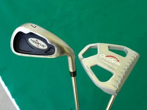 Medicus Golf Club Swing Trainer & Overspin Putter Set Training Aid Utility RH - Picture 1 of 6