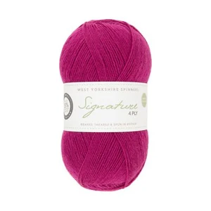 Hilo West Yorkshire Spinners Signature 4 capas 100 g - fucsia (1002) - Imagen 1 de 3