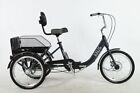 Usa Viribus 24" 7-Speed Adult Trike Tricycle 3-Wheel Bike W/Basket For Shopping