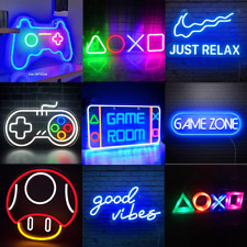 Gamer Led Sign Neon Led Sign Good Vibes Wall Decor Gaming Room Decoration