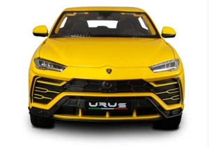 Bburago 1:18 Series Lamborghini URUS Yellow Diecast MODEL Racing SUV Car IN BOX - Picture 1 of 6
