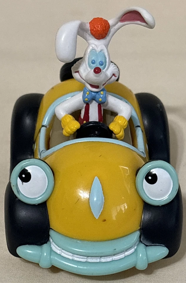 Who Framed Roger Rabbit and Bennie the Cab - Amblin Pull Back Friction Car Foto 1 de 4