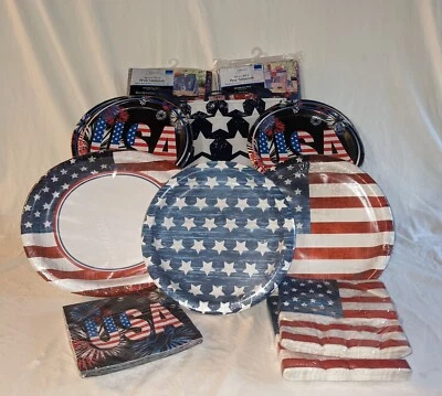 Fourth of July Paper Goods Bundle, Brand New! - Image 1 of 4