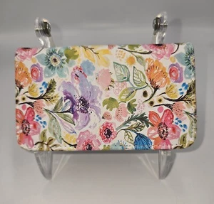 Buxton Women's Small Folding Card Wallet Pink Floral EUC - Picture 1 of 5
