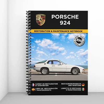 PORSCHE 924 : Restaurierungsnotizbuch & Wartung - KOSTENLOS VERSAND ! - Bild 1 von 4