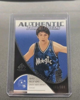 2003-04 UD SP Game Used #145 Zaur Zaza Pachulia Magic Authentic Rookies RC /999 - Image 1 of 2