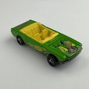 1983 Hotwheels 68 Mustang Convertible Classic Rock Lime Green Yellow Thailand - Picture 1 of 11