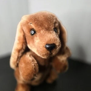 Vintage 1978 Dakin Brauner Dackel Hund sitzend bettelnd - Bild 1 von 12