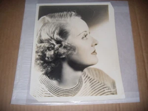 Vintage Studio Photo Bette Davis " Portrait Photo 1930s EX - Bild 1 von 3