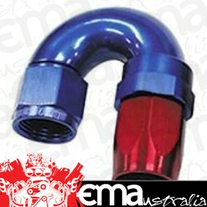 Aeroflow AF159-12 180 Deg Hose End -12AN Blue Full Flow Taper Style - Picture 1 of 3