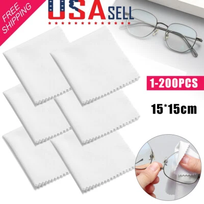 Lot Premium Microfiber Cleaning Cloth For Eye Glasses Camera Lens Phone Screen - Imagem 1 de 4