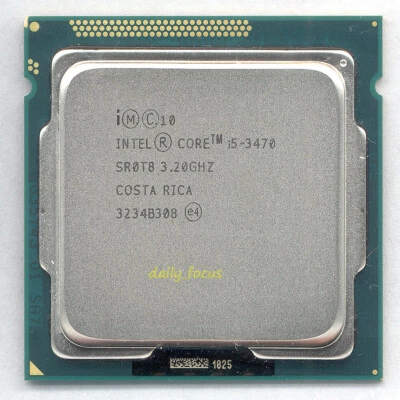 Procesador CPU Intel Core i5-3470 3,2 GHz LGA1155 4 núcleos 4 hilos SR0T8 6 MB Foto 1 de 4