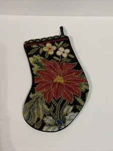 Needlepoint Weihnachtsstrumpf Imperial Elegance Weihnachtsstern Wolle 11 Zoll (S520) - Bild 1 von 3