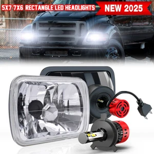 7X6 5x7 LED Headlights High Low DRL For Ford F600 F700 F800 Ft800 Dump Truck C11 - Picture 1 of 15
