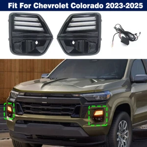 LED Fog Lamp Daytime Running Light Turn Signal For Chevrolet Colorado 2023-2025 - Picture 1 of 15