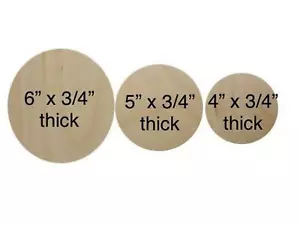 Placas circulares de madera de 1- 2"" 3"" 4"" 5"" 6"" círculos de madera tapa circular de madera - Imagen 1 de 23