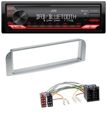 JVC Bluetooth USB DAB MP3 Autoradio für Alfa Romeo 147, GT - silbergrau - Bild 1 von 4