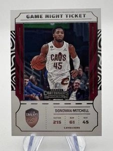 2022-23 Panini Contenders Donovan Mitchell Game Night Ticket Cavaliers Card #19 - Picture 1 of 2