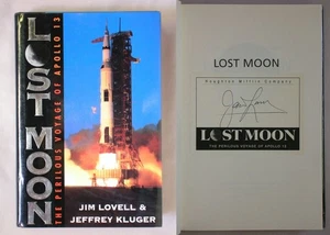 Signed 1st Ed 1st Pr LOST MOON Jim Lovell HARDCOVER NASA APOLLO 13 BOOK - Picture 1 of 10