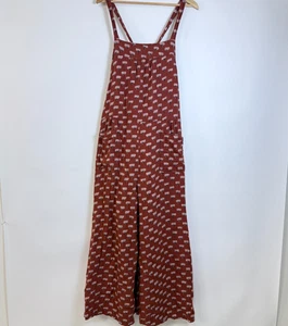 Mono Natural Life Dakota Corbata Pierna Ancha Para Mujer XL Estampado de Árbol Óxido Boho - Imagen 1 de 8