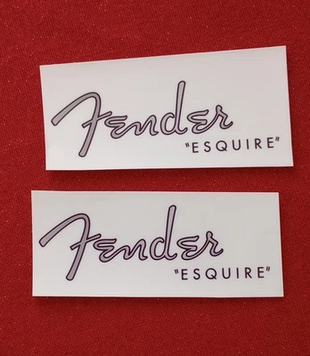 Fender Esquire 1950-е «Спагетти» стиль водная горка наклейка. Не предварительно нарезанный - Изображение 1 из 2