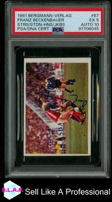 FRANZ BECKENBAUER STRS/STDN-HNS/JKBS BERGMANN-VERLAG 1981 67 AUTO PSA 5 - Bild 1 von 2