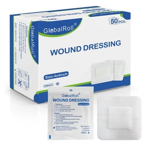 Island Dressing Bordered Gauze 4"x4", 50 Individually Packed Non-Stick Pad in... - Picture 1 of 7