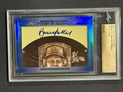 BRUCE SUTTER 2017 Leaf Cut Signature History of Baseball AUTO 25/33 Cubs Cards - Image 1 of 2