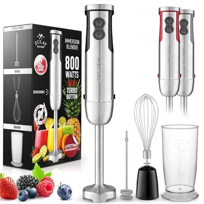 Zulay Kitchen 4-in-1 Immersion Stick Mixer Hand Blender - 800 Watts - Image 1 of 4