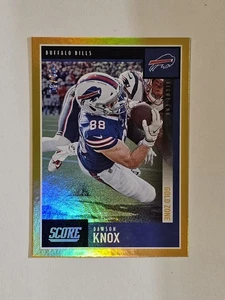 Panini Score Dawson Knox Gold Zone 2020 #'d/50 ✨️Se envía al día siguiente  - Imagen 1 de 2