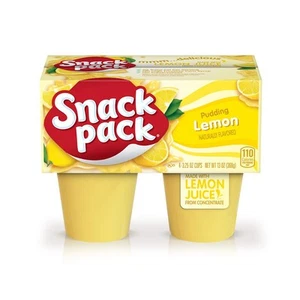 Snack Pack Lemon Pudding Cups, 4 Count, 12 Pack - Picture 1 of 7