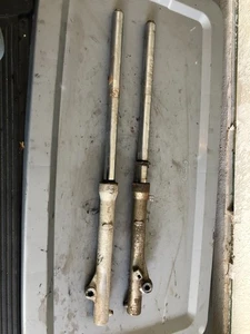 85-87 HONDA XR80R OEM RIGHT LEFT FRONT SUSPENSION FORKS SHOCKS 043 - Picture 1 of 15