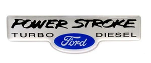 POWERSTROKE TD EMBLEM BLUE OVAL SATIN - Picture 1 of 1