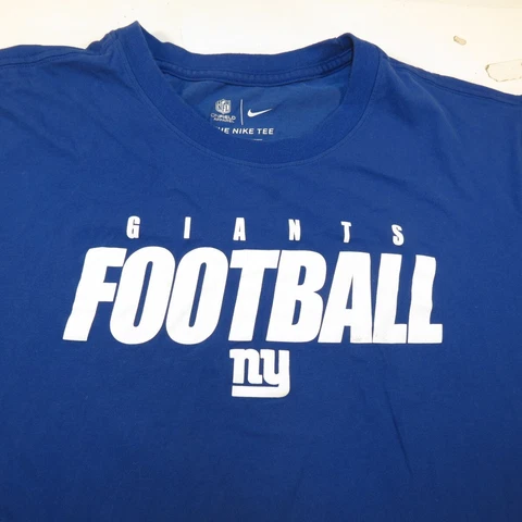 THE NIKE TEE DRI FIT NEW YORK GIANTS NFL FOOTBALL TEE T SHIRT Mens XL Blue Cover