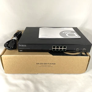 Araknis Networks AN-210-SW-F-8-POE 210 Series 8-Port Websmart Gigabit Switch - Picture 1 of 10