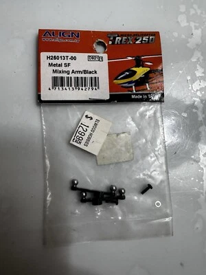 Align Trex  250.  Metal SF Mixing Arm.black  H25013T-00  - Image 1 of 2