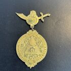 Vintage 1901 Masonic Ararat Temple Kansas City Missouri Medal Antique As Is Rare