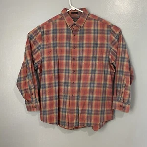 Camisa de franela Pendleton Somerset para hombre XL lana mezcla de algodón a cuadros con botones - Imagen 1 de 11