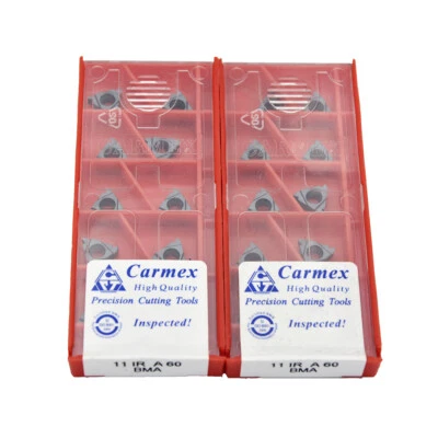 Carbide Inserts 11IR A60 BMA High quality Threaded blade 10pcs Carmex  - Image 1 of 4