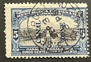 Travelstamps: Panama Canal Zone OP Stamps #44 Used Nice Handstamp - Picture 1 of 5