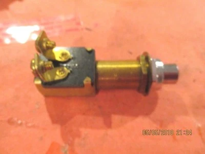 BRASS--PUSH-BUTTOM-STARTER--2 TERMINALS-SWITCH --MARINE.-OTHERS-UM35 - Image 1 of 3