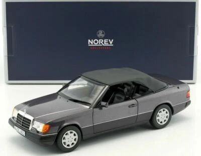 MERCEDES 300 CE 24 A124 1990 PURPLE METALLIC NOREV 183567 1/18 BENZ METAL VIOLET - Photo 1/4
