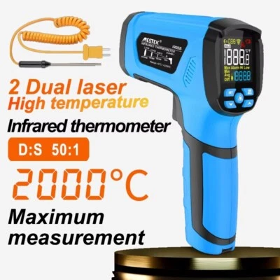 MESTEK IR05B Digital Infrared Thermometer -40-2000℃ High Temparature Meter 50:1 D:S