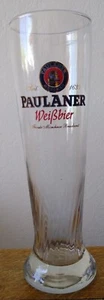 (5) Weizen Style Beer Glasses PAULANER Weissbier minimal use, swirl clear - Picture 1 of 2