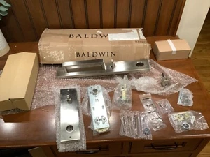Baldwin EE.SANxCON.CQE 150 Santa Cruz Full Plate Single Cylinder -Nickel NO KEYS - Picture 1 of 12