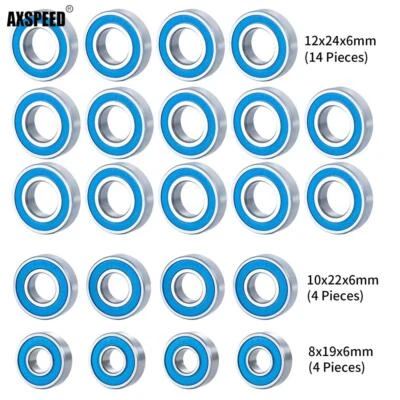 AXSPEED 22Stk Für RC 1/5 DBXL-E 2.0 Desert Buggy Komplettlager Bearing Kit - Bild 1 von 4