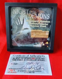 Night of the Demons Broussard Mansion Authentic Wood Relic - Bild 1 von 7
